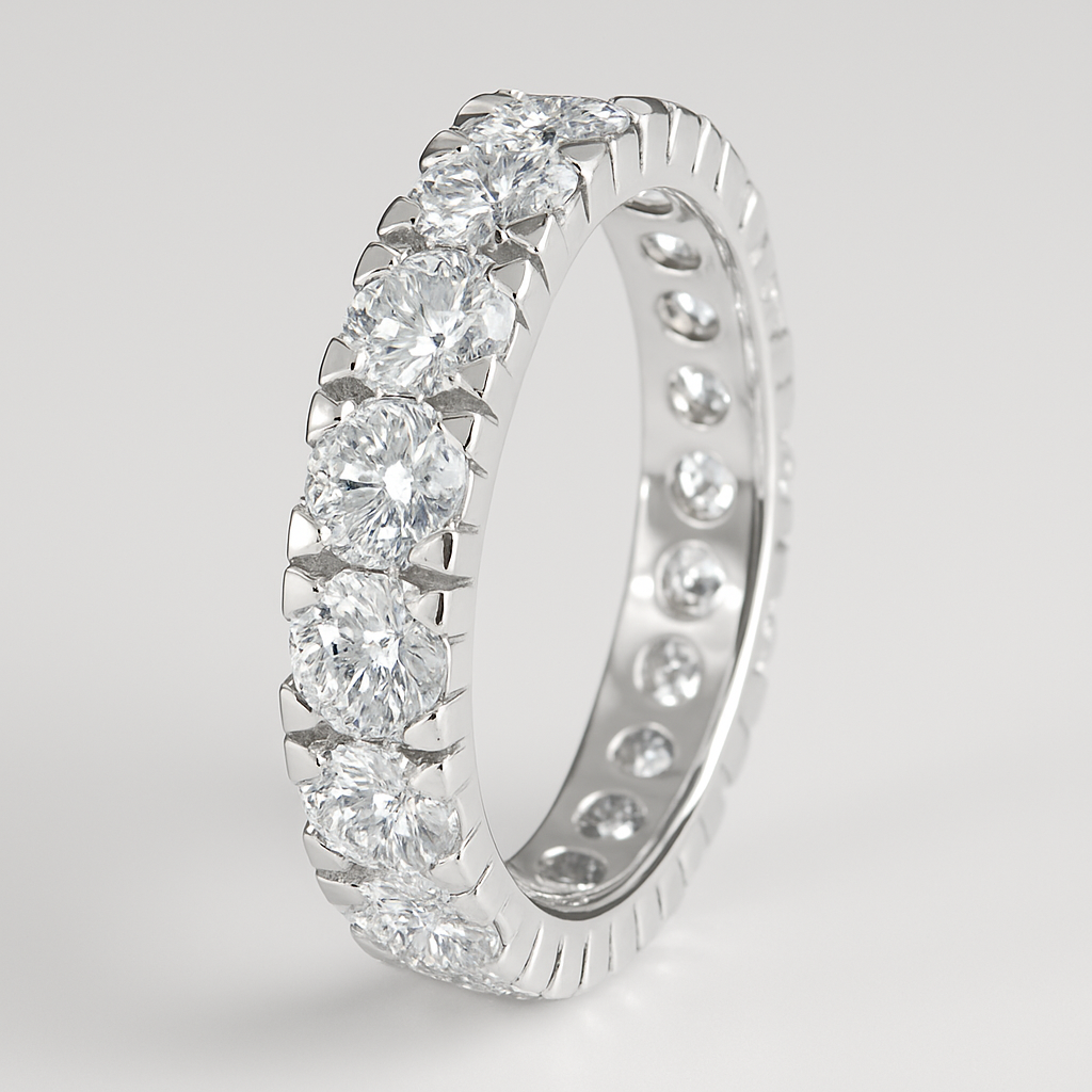Anello Eternity in Oro e Brillanti