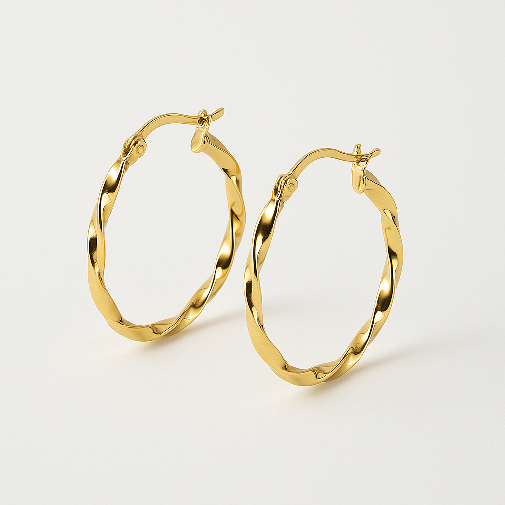 Orecchini A Cerchio Twist