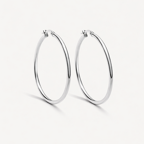 Orecchini a cerchio silver Elettra