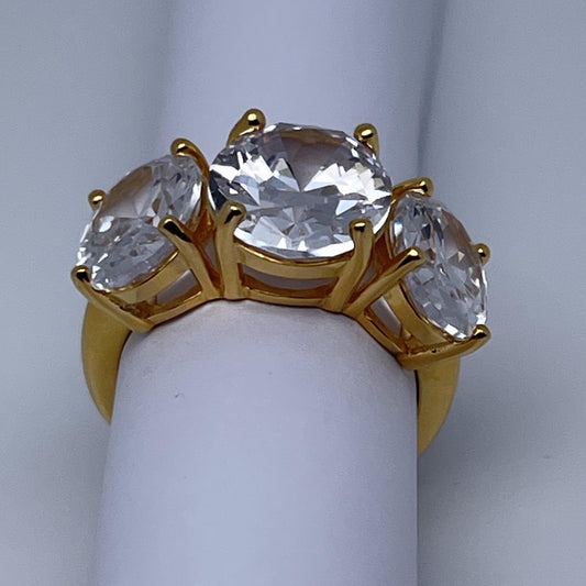 Anello Trilogy Pietra Bianca