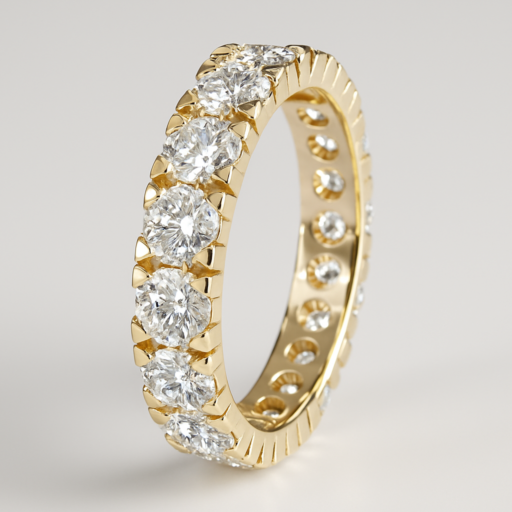 Anello Eternity in Oro e Brillanti