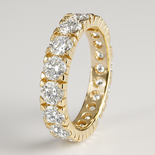 Anello Eternity in Oro e Brillanti
